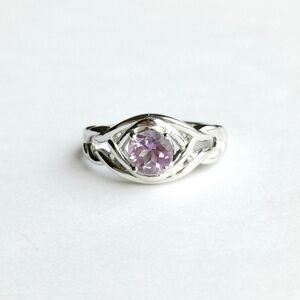 Sterling Silver Lavender Amethyst Ring Size 7